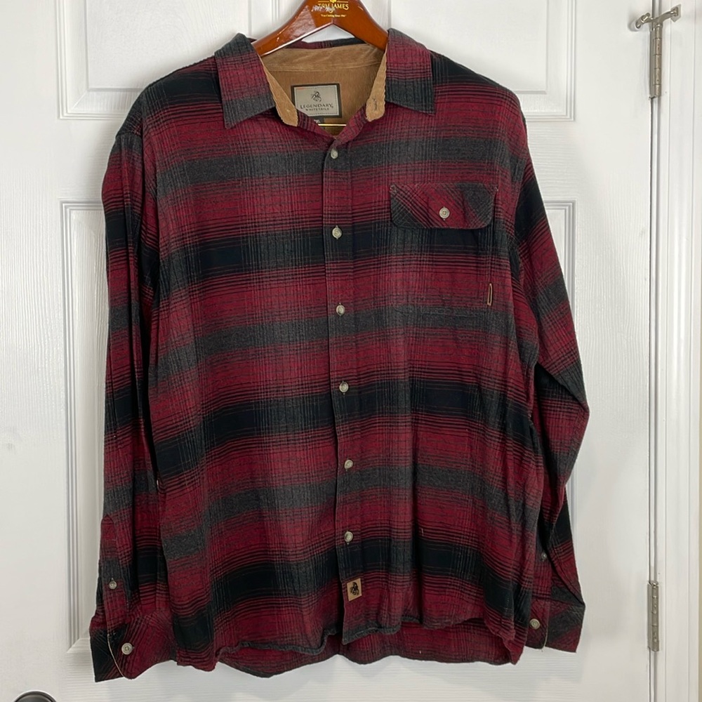 Legendary Whitetails long sleeve flannel button down shirt mens 2XL